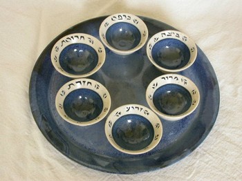 צלחת פסח קרמיקה צלחת פסח קרמיקה